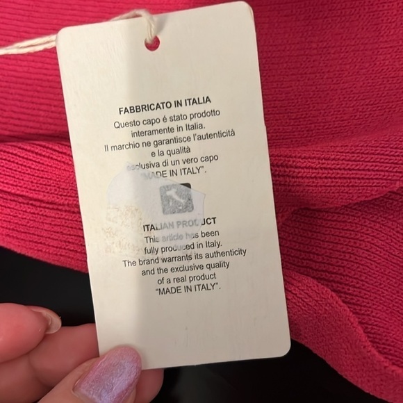 Miss Eleven midriff cut out sweater dress, midi bodycon, stretchy, Large,NWT - Picture 9 of 9